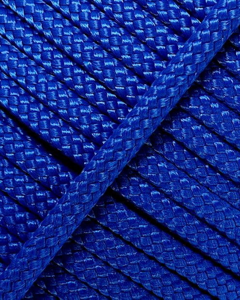 Corde djembé creuse PES 6 mm Bleu de France 20 m