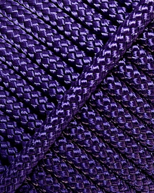 Corde djembé creuse PES 6 mm Violet 20 m