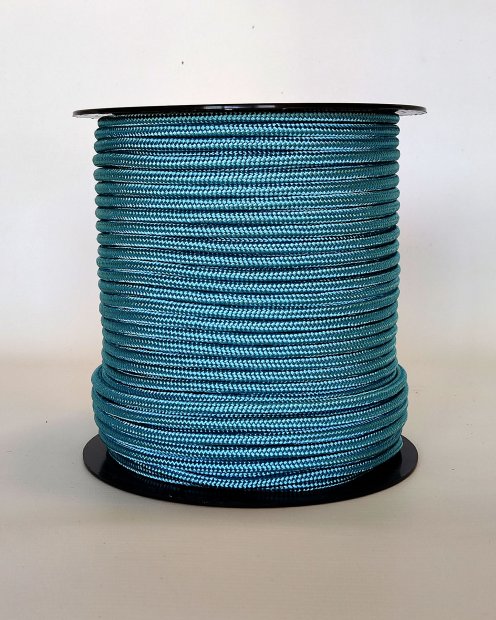 Corde tambour djembé renforcée PES 5 mm Bleu pastel 100 m