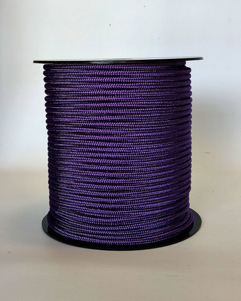 Corde djembé renforcée PES 5 mm Violet 100 m