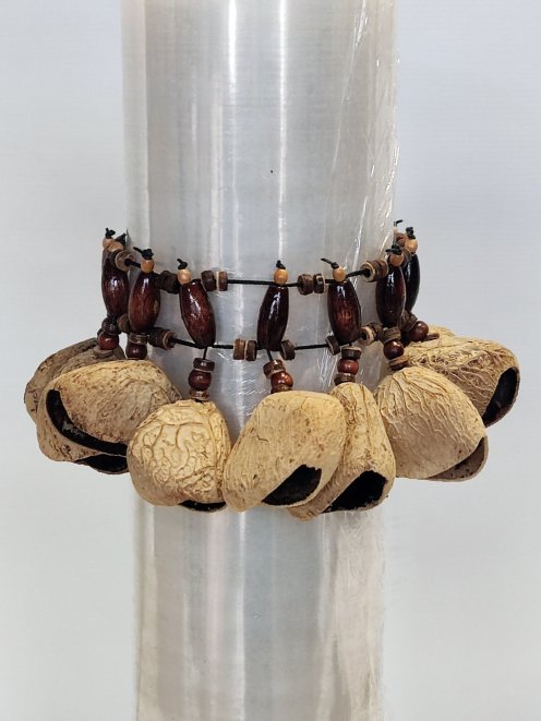 Hochet à graines africain - Bracelet hochet Pangi