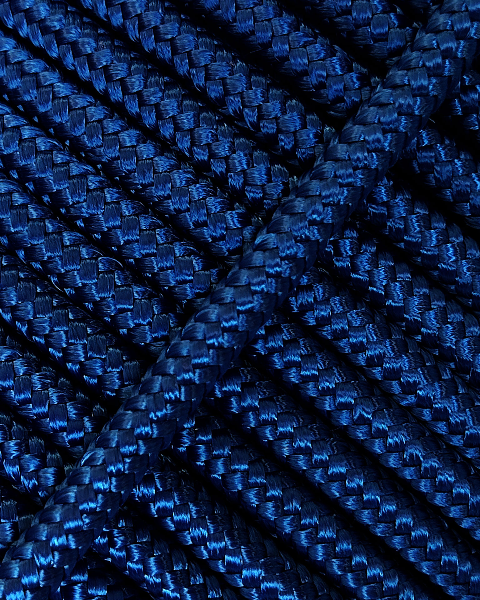 Cordon tressé métallique indigo bleu 5158 - Un grand marché