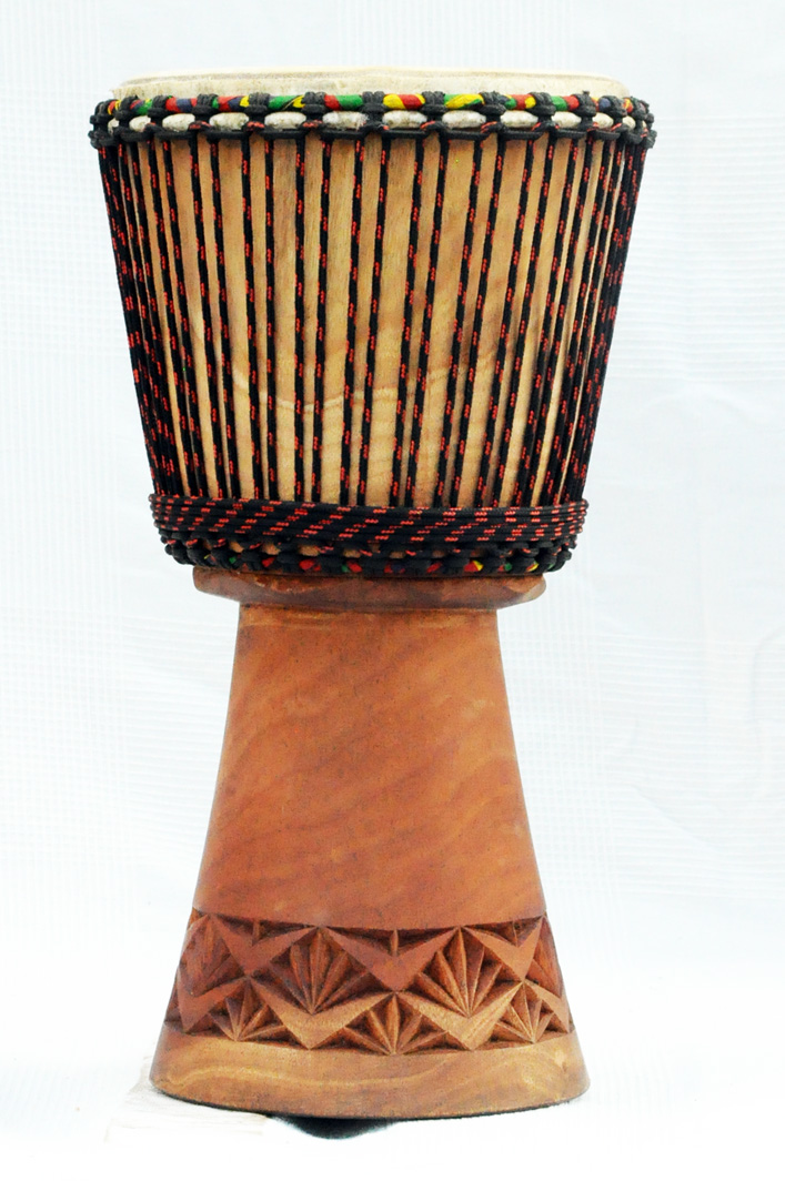 Djembé Africain En Peau De Chèvre - 20x11cm - Son Authentique, Léger, Parfait Pour Débutants Et Musicien·ne·s