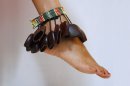 Bracelet de danse africain - Bracelet cheville de danse juju du Ghana
