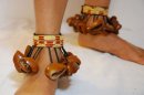 Bracelet de danse africain - Bracelet cheville de danse juju du Nigéria
