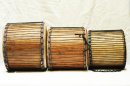 Set de trois mini-doumdoums Ghana : acheter set dunduns (dununs, doundouns)