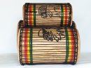 Ensemble de tambours basses dunun - Set de doundouns de Guinée