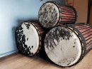 Ensemble de tambours basses dunun - Set de doundouns du Mali
