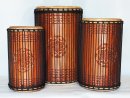 Ensemble de tambours basses dunun - Set de doundouns de Guinée
