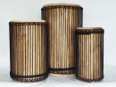 Ensemble de tambours basses dunun - Set de doundouns de Guinée