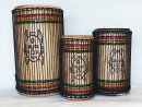 Ensemble de tambours basses dunun - Set de doundouns de Guinée