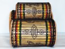 Ensemble de tambours basses dunun - Set de doundouns de Guinée