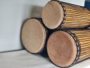 Ensemble de tambours basses dunun - Set de doundouns de Guinée