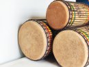 Ensemble de tambours basses dunun - Set de doundouns de Guinée