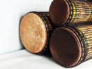 Ensemble de tambours basses dunun - Set de doundouns de Guinée
