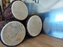 Ensemble de tambours basses dunun - Set de doundouns du Mali