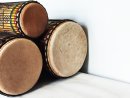 Ensemble de tambours basses dunun - Set de doundouns de Guinée