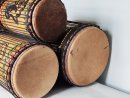 Ensemble de tambours basses dunun - Set de doundouns de Guinée