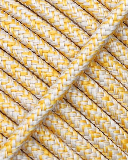 Corde renforcée pour tambour djembé 5 mm Beige / Orange clair 20 m