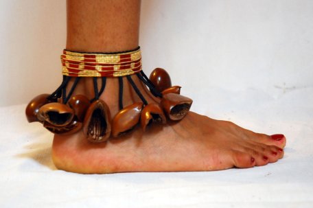 Bracelet de danse africain - Bracelet cheville de danse juju du Nigéria