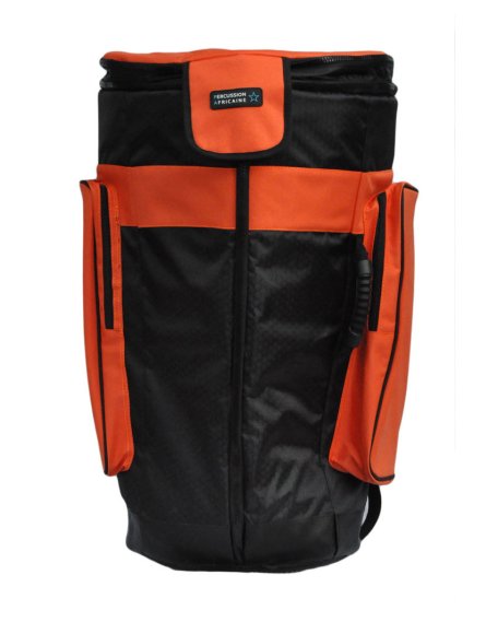 Housse de djembé professionnelle Percussion Africaine Premium Orange XXL