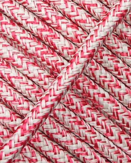 Corde renforcée pour tambour djembé 5 mm Beige / Rouge 20 m