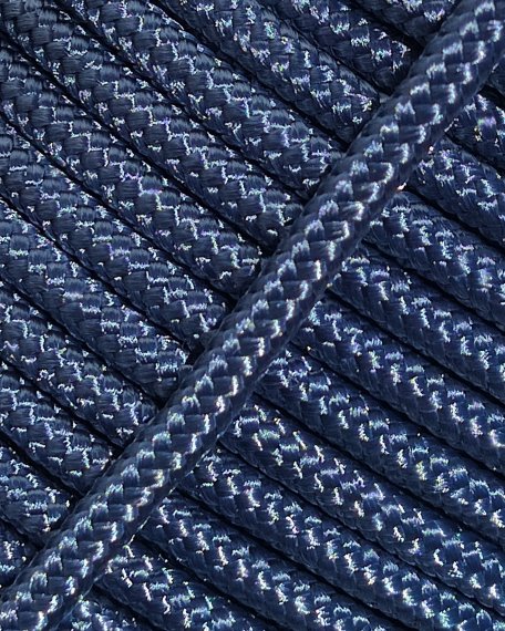 Corde tambour djembé renforcée PES 5 mm Bleu denim 100 m