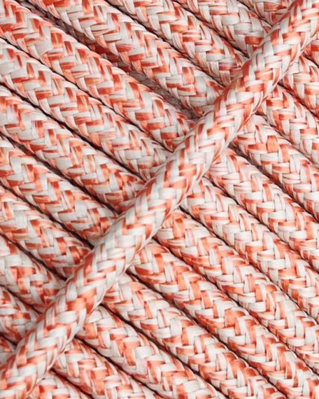 Corde renforcée pour tambour djembé 5 mm Beige / Cuivre 20 m