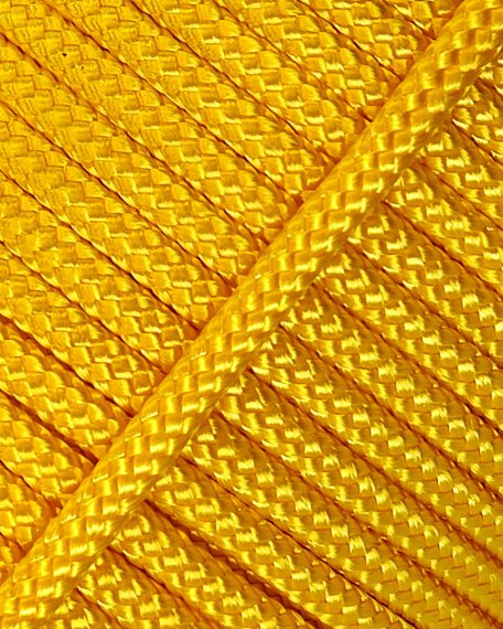 Corde tambour djembé creuse PES 4 mm Jaune 100 m