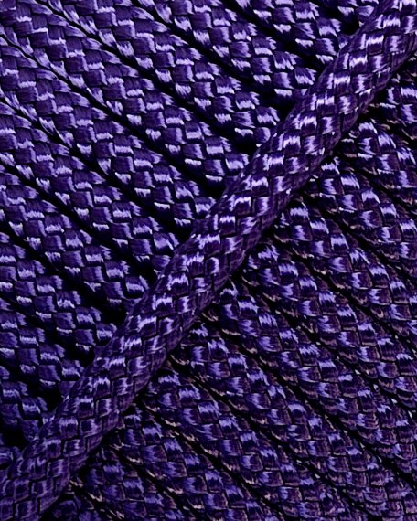 Corde tambour djembé creuse PES 4 mm Violet 100 m