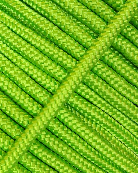 Corde tambour djembé renforcée PES 5 mm Vert fluo 20 m