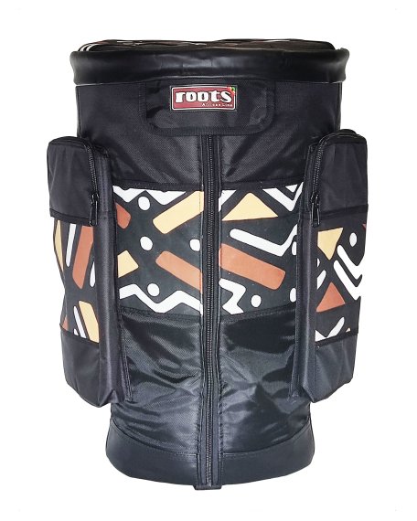 Housse pour djembé Roots Percussions qualité premium Bogolan
