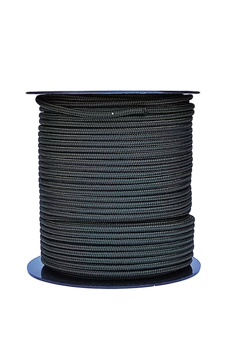 Corde tressée avec âme Ø5 mm kaki 100 m - Cordage pour tambour djembé