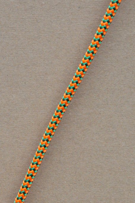 Drisse djembé Ø5 mm (chevrons, orange fluo / vert, 100 m) - Corde pour djembe tambour