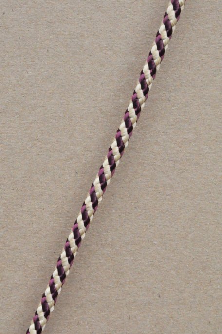 Drisse djembé Ø5 mm (hélice, bordeaux / beige, 100 m) - Corde pour djembe tambour