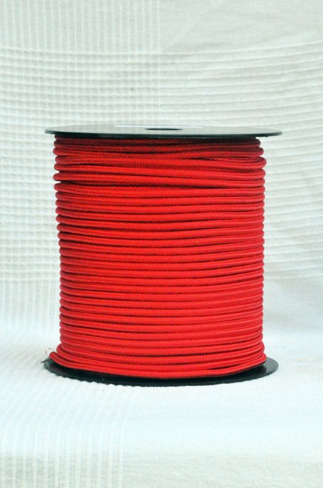 Drisse djembé Ø5 mm rouge - Corde pour djembe tambour