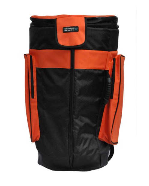 Housse de djembé professionnelle Percussion Africaine Premium Orange XXL