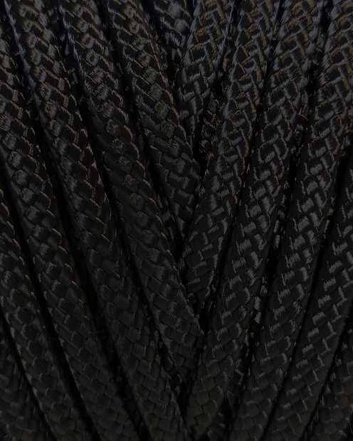 Corde pour tambour djembé creuse PA 5 mm Noir 210 m