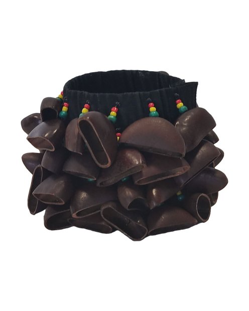 Bracelet hochet africain Entada 4 rangs CRE17L