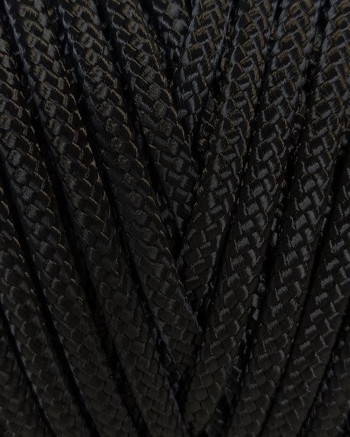 Corde tambour creuse PA 3 mm Noir 20 m