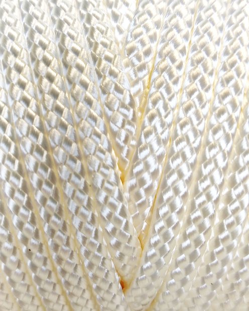 Corde creuse tambour djembé PA 4 mm Blanc 20 m