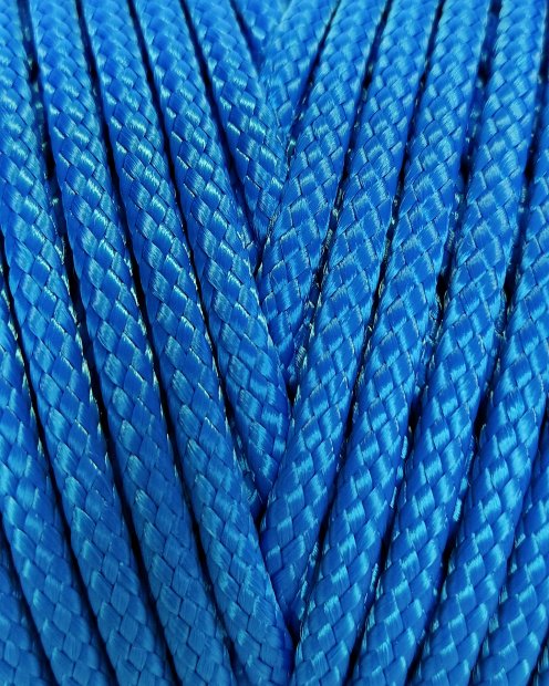 Corde creuse tambour djembé PA 4 mm Bleu 20 m