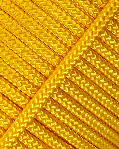 Corde djembé creuse PES 6 mm Jaune 100 m