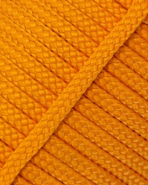 Corde tambour djembé creuse PES 6 mm Orange clair 20 m