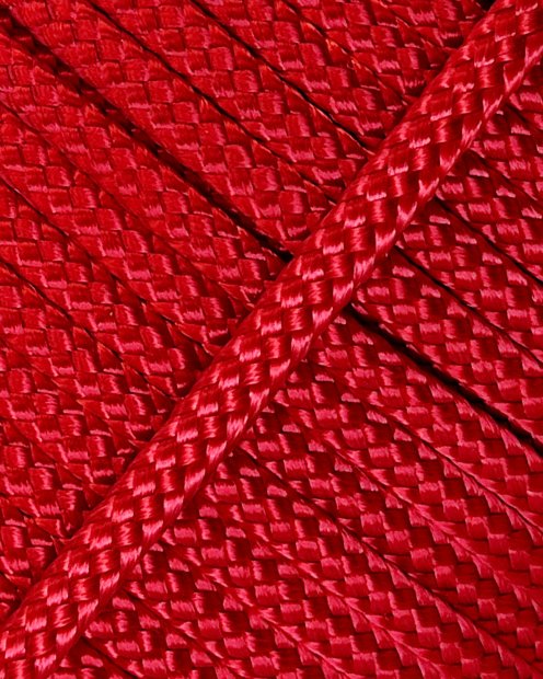 Corde djembé creuse PES 6 mm Rouge 20 m