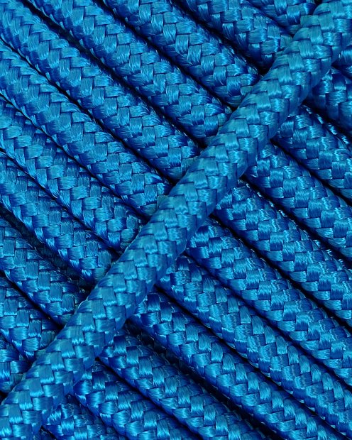 Corde tambour djembé renforcée PES 5 mm Bleu 20 m
