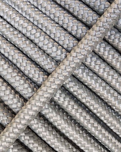 Corde tambour djembé renforcée PES 5 mm Gris 20 m
