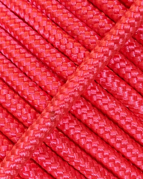 Corde tambour djembé renforcée PES 5 mm Rose fluo 20 m