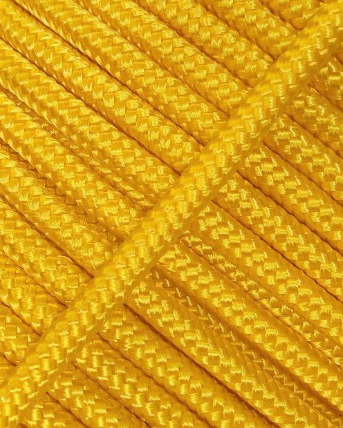 Corde tambour djembé renforcée PES 4 mm Jaune tournesol 10 m