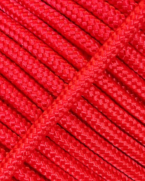 Corde tambour djembé renforcée PES 4 mm Rouge 10 m